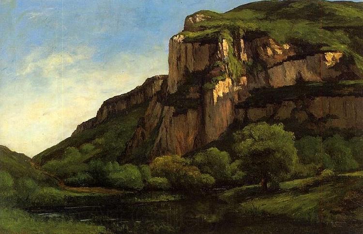Gustave Courbet Rocks at Mouthier